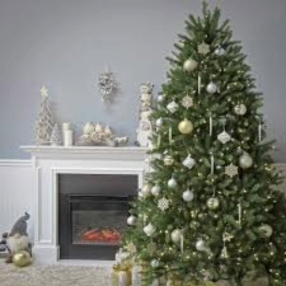 NEW National Tree Company Pre-lit Artificial Christmas Tree 7.5 ft - Picture 3 of 7